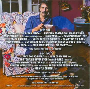2CD Frank Zappa: Live In Barcelona 1988
