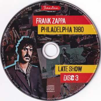 4CD/Zestaw pudełkowy Frank Zappa: Philadelphia 1980