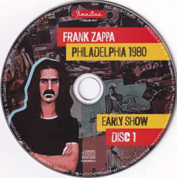 4CD/Zestaw pudełkowy Frank Zappa: Philadelphia 1980