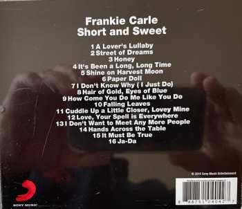 CD Frankie Carle And His Orchestra: Short And Sweet-16 Tunes With A Dancing Beat