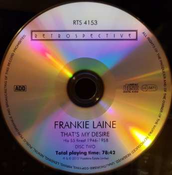 2CD Frankie Laine: That's My Desire: His 55 Finest, 1946-1958