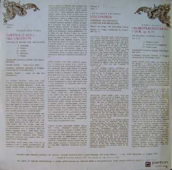 LP Jan Dismas Zelenka: Parthia D Moll Pro Orchestr, Ipocondria, Orchestrální Kvartet F Dur, Op. 4, IV.