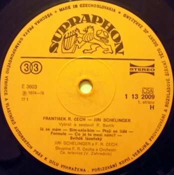 LP Jiří Schelinger: F. R. Čech, Schelinger