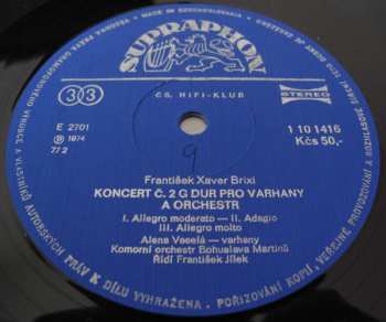 LP Jan Václav Antonín Stamic: Varhanní Koncerty