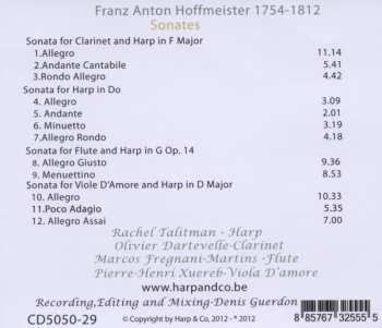 CD Franz Anton Hoffmeister: Sonates