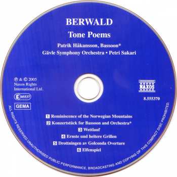 CD Franz Berwald: Tone Poems