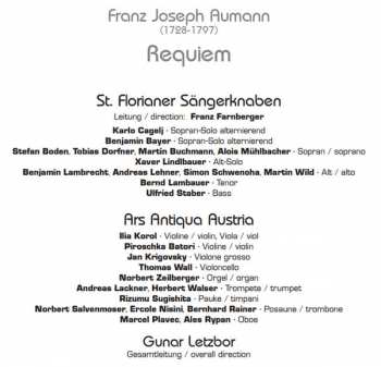 CD Ars Antiqua Austria: Requiem