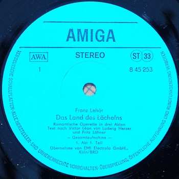 2LP Chor Des Bayerischen Rundfunks: Franz Lehár - Das Land Des Lächelns (Gesamtaufnahme) (2xLP)