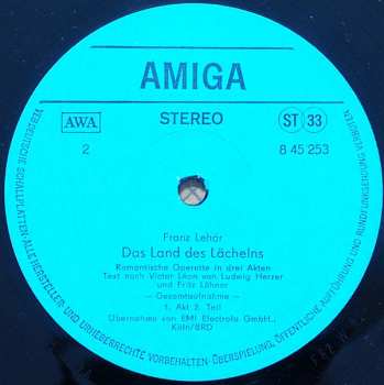 2LP Chor Des Bayerischen Rundfunks: Franz Lehár - Das Land Des Lächelns (Gesamtaufnahme) (2xLP)