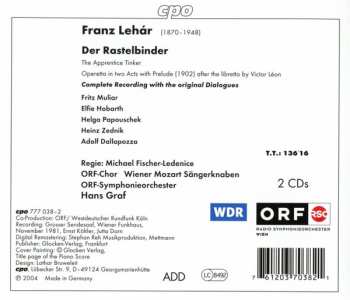 2CD Franz Lehár: Der Rastelbinder