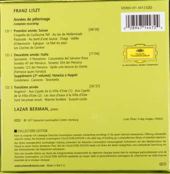 3CD/Zestaw pudełkowy Franz Liszt: Années De Pèlerinage - Complete Recording