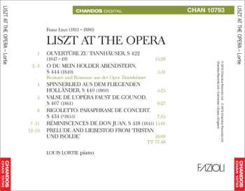 CD Franz Liszt: Liszt at the Opera