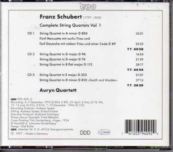 6CD/Zestaw pudełkowy Franz Schubert: Complete String Quartets 