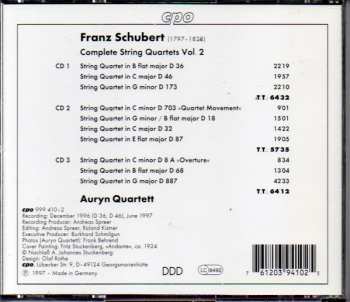 6CD/Zestaw pudełkowy Franz Schubert: Complete String Quartets 