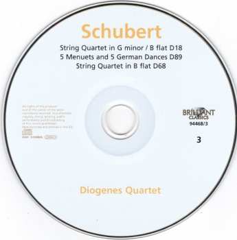 7CD/Zestaw pudełkowy Franz Schubert: Complete String Quartets