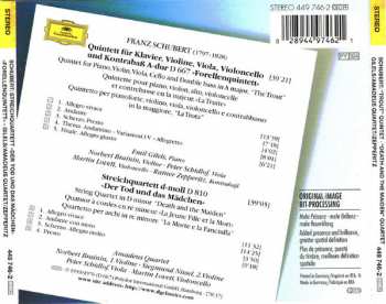 CD Franz Schubert: "Forellenquintett" • Quartett "Der Tod Und Das Mädchen" = "Trout" Quintet • "Death And The Maiden" Quartet