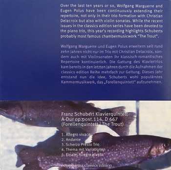 CD Franz Schubert: Klavierquintett A-dur Op. 114, D 667 (Forellenquintett ǀ "The Trout")