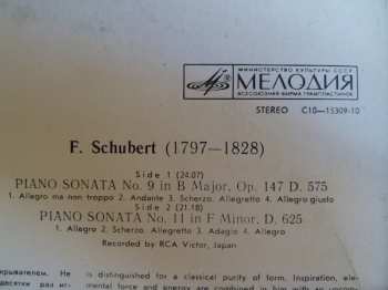 LP Franz Schubert: Piano Sonatas Nos. 9 And 11