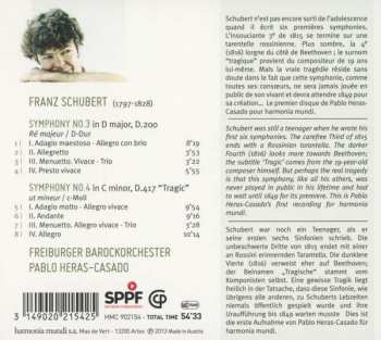 CD Franz Schubert: Symphonies Nos. 3 & 4