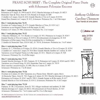 7CD/Zestaw pudełkowy Franz Schubert: The Complete Original Piano Duets