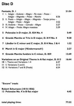 7CD/Zestaw pudełkowy Franz Schubert: The Complete Original Piano Duets