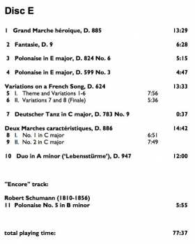 7CD/Zestaw pudełkowy Franz Schubert: The Complete Original Piano Duets