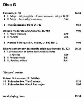 7CD/Zestaw pudełkowy Franz Schubert: The Complete Original Piano Duets