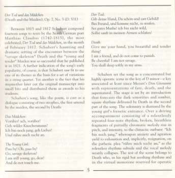 CD Franz Schubert: Quartets Nos. 13 And 8; Der Tod Und Das Mädchen