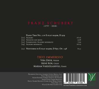 CD Franz Schubert: Piano Trio No. 2 D 929, Notturno D 897