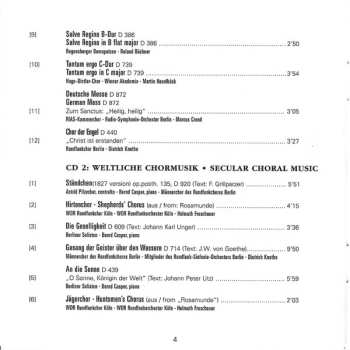 3CD Franz Schubert: 3 - Choral Music • Chormusik - Magnificat • Salve Regina • Tantum Ergo • Ave Maria • Der Lindenbaum • Ständchen • Psalm 23