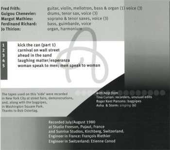 CD Fred Frith: Speechless