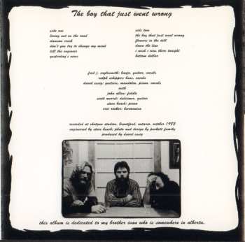 CD Fred Eaglesmith: The Boy That Just Went Wrong