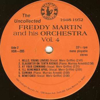 LP Freddy Martin And His Orchestra: The Uncollected Freddy Martin, Vol. 4, 1948