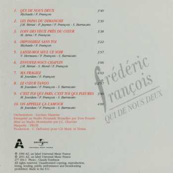 9CD/Zestaw pudełkowy Frédéric François: L'intégrale Des Albums Originaux 1984-1992