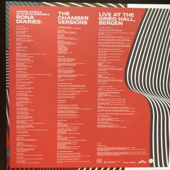 LP Fredrik Saroea: Rona Diaries: The Chamber Versions Live At The Grieg Hall, Bergen LTD