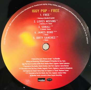 LP Iggy Pop: Free