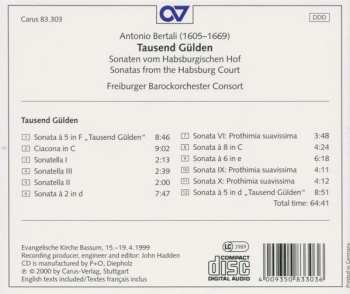 CD Antonio Bertali: Tausend Gülden