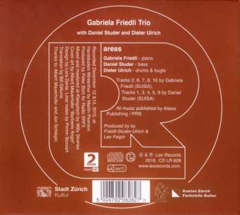 CD Gabriela Friedli Trio: Areas