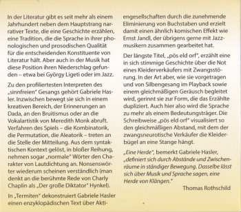 CD Gabriele Hasler: Herden Und Andere Büschel