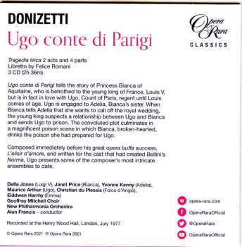 7CD/Zestaw pudełkowy Gaetano Donizetti: Il Diluvio Universale / Ugo Conte Di Parigi / L'Assedio Di Calais (Three Complete Operas) LTD