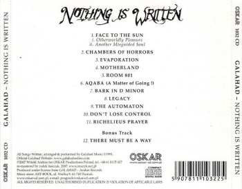 CD Galahad: Nothing Is Written