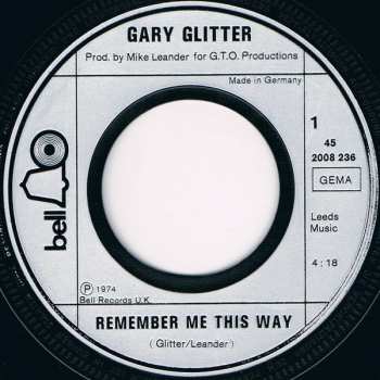 SP Gary Glitter: Remember Me This Way