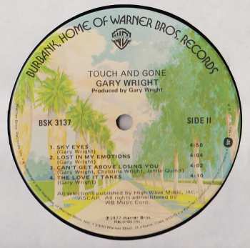 LP Gary Wright: Touch And Gone