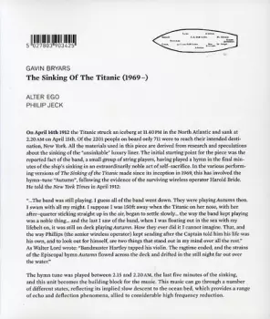 Gavin Bryars: The Sinking Of The Titanic