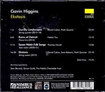 CD Gavin Higgins: Ekstasis