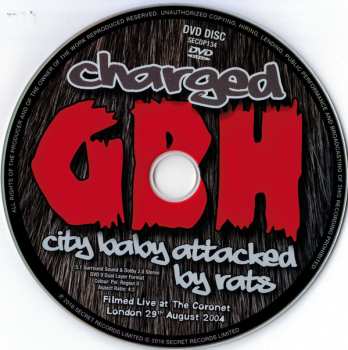 CD/DVD G.B.H.: City Baby Attacked By Rats