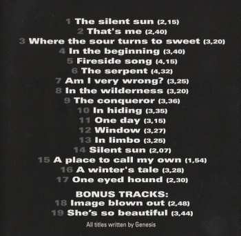 CD Genesis: From Genesis To Revelation