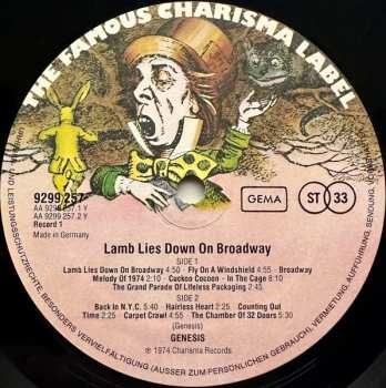 2LP Genesis: The Lamb Lies Down On Broadway