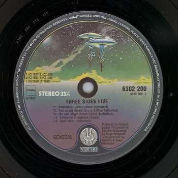 2LP Genesis: Three Sides Live