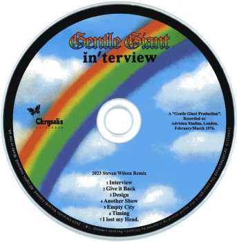 CD Gentle Giant: In'terview